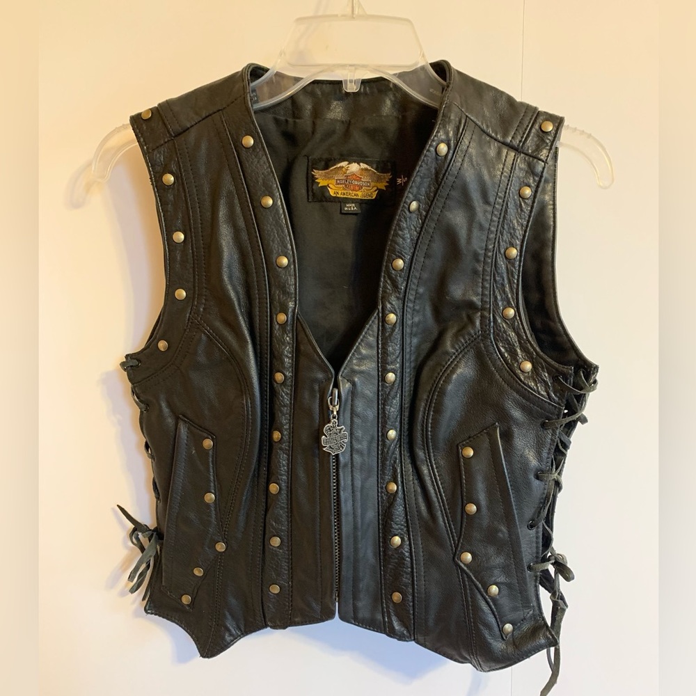 Vintage Harley Davidson vest. Size S
